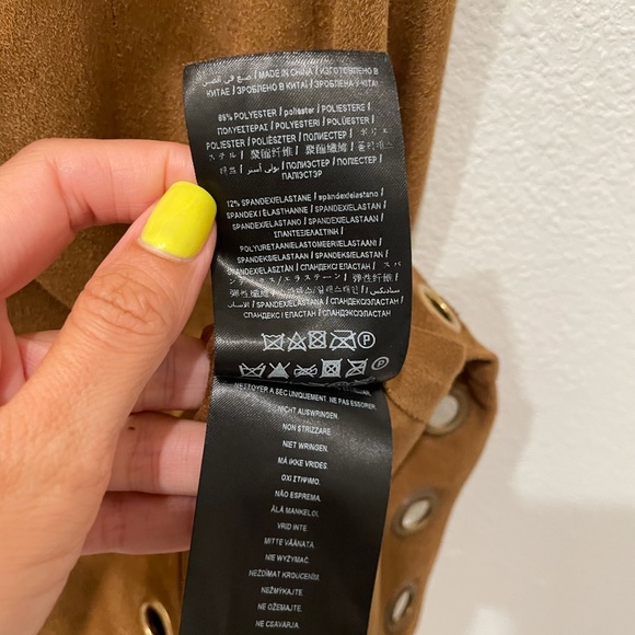 Guess Grommet Suede Mini Dress XXS - Picture 4 of 11